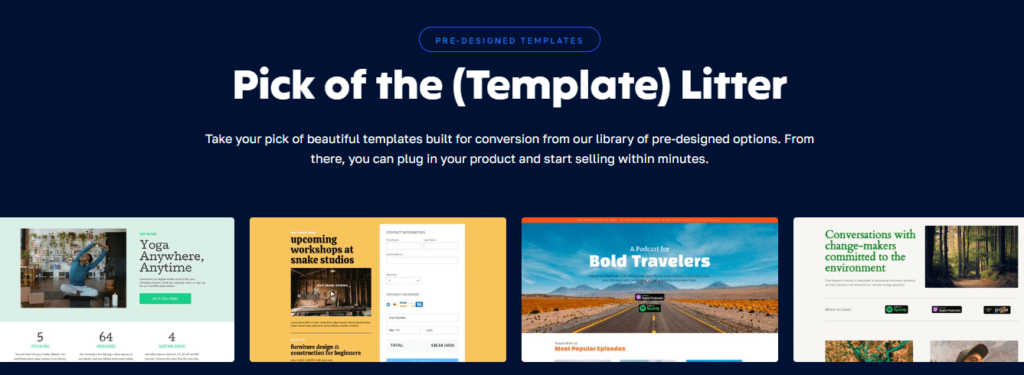 Samcart sales page temples 