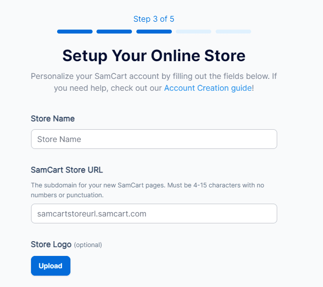 Setup your semcart online store