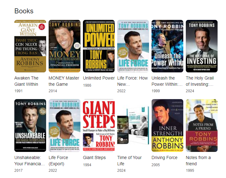 Tony Robbins Books