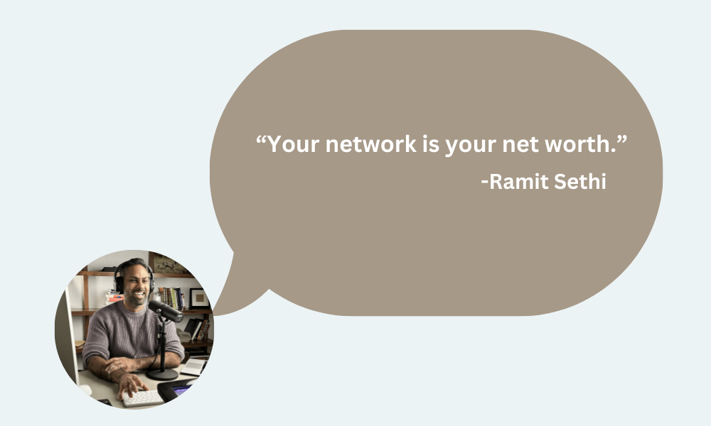 Your network is your net worth.