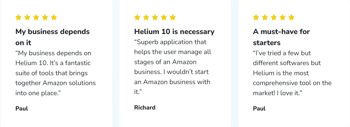 Helium 10 Reviews