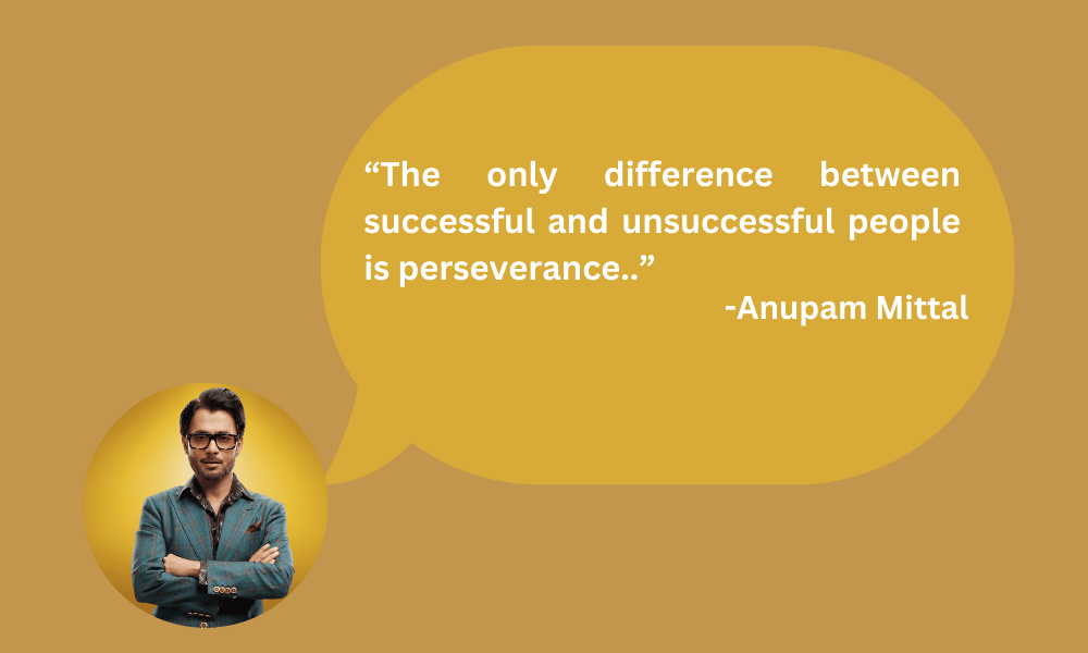 The only difference between successful and unsuccessful people is perseverance