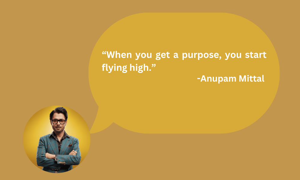 When you get a purpose, you start flying high