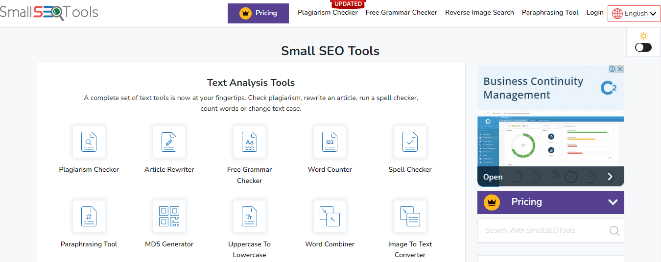 Small SEO Tools