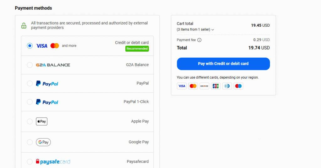 g2a gives multiple payment