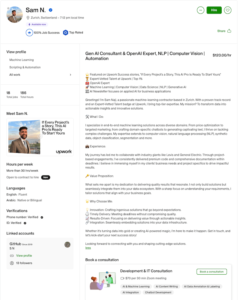Creating a Freelancer or Client Profile