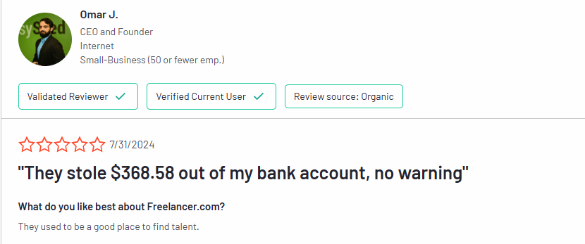 Negative experiences review