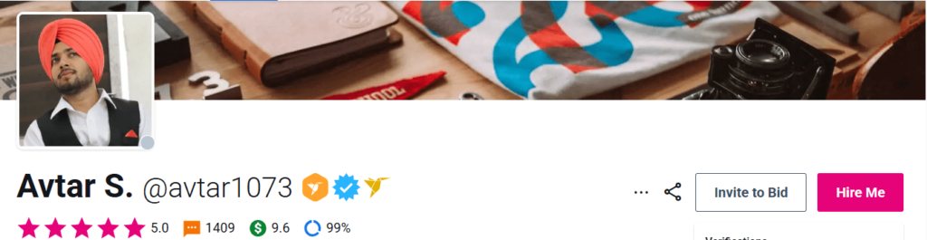 Only work with verified clients.