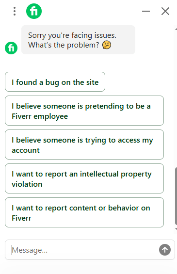 Fiverr Customer Support