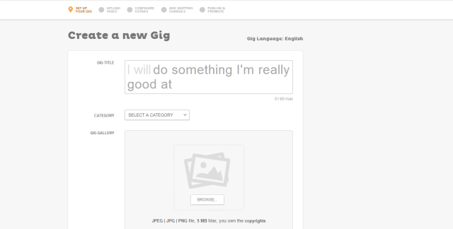 Creating gigs