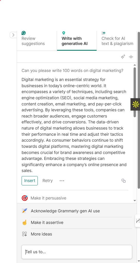 Grammarly’s generative AI