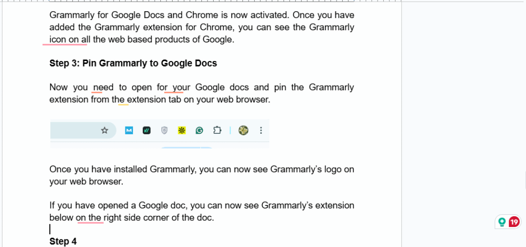 Grammarly In Docs