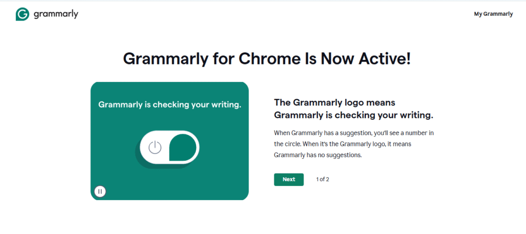 Grammarly for chrome