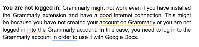 Grammarly for content writing with Google Docs