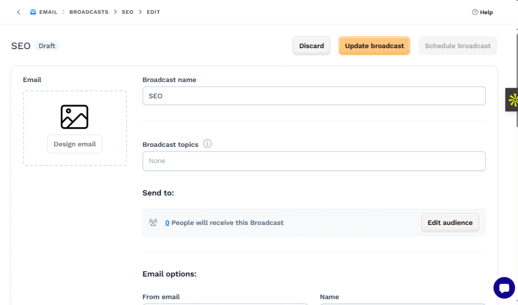 Email Reply Setting