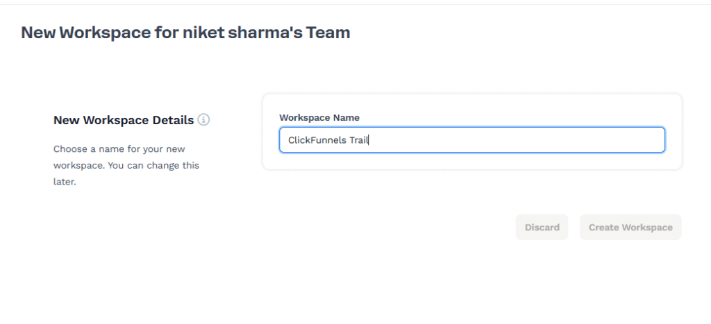 ClickFunnels account overview