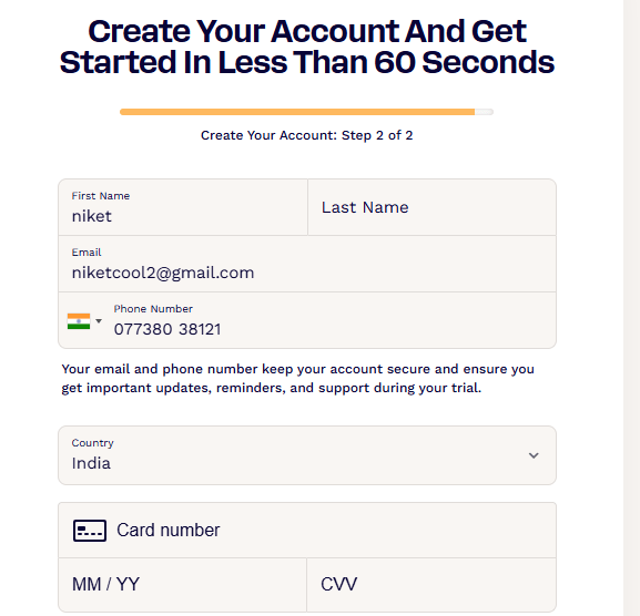 Log in and set up your account with ClickFunnels.