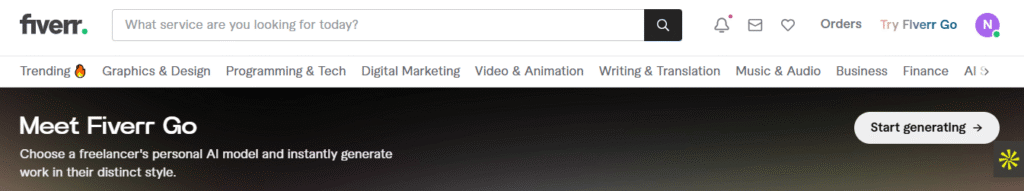 Search for Freelancers Based on Category