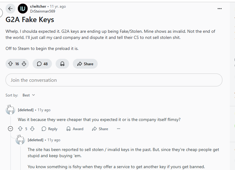 Common issues: invalid keys, revoked keys, stolen keys