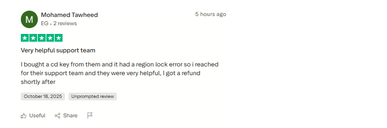 Trustpliot Eneba Refund review