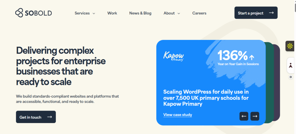 Sobold – WordPress & Shopify development (UK-based studio)