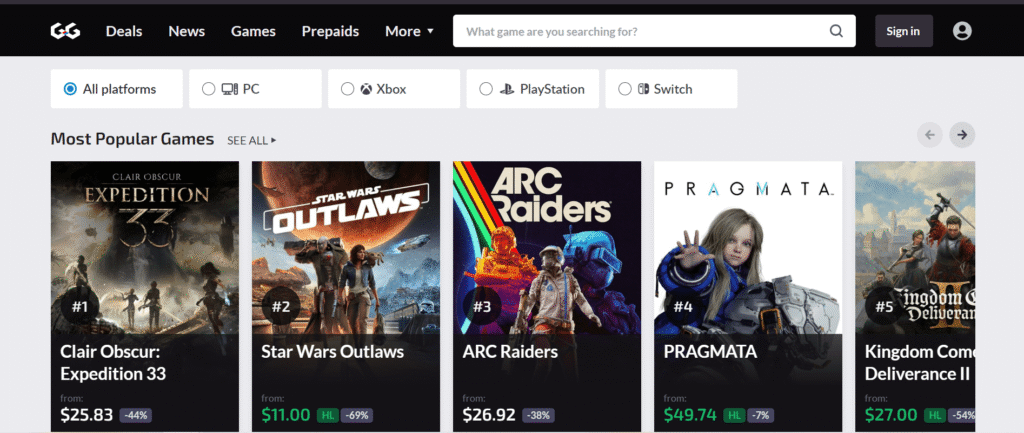 GG.deals (The Data Nerd’s Choice)