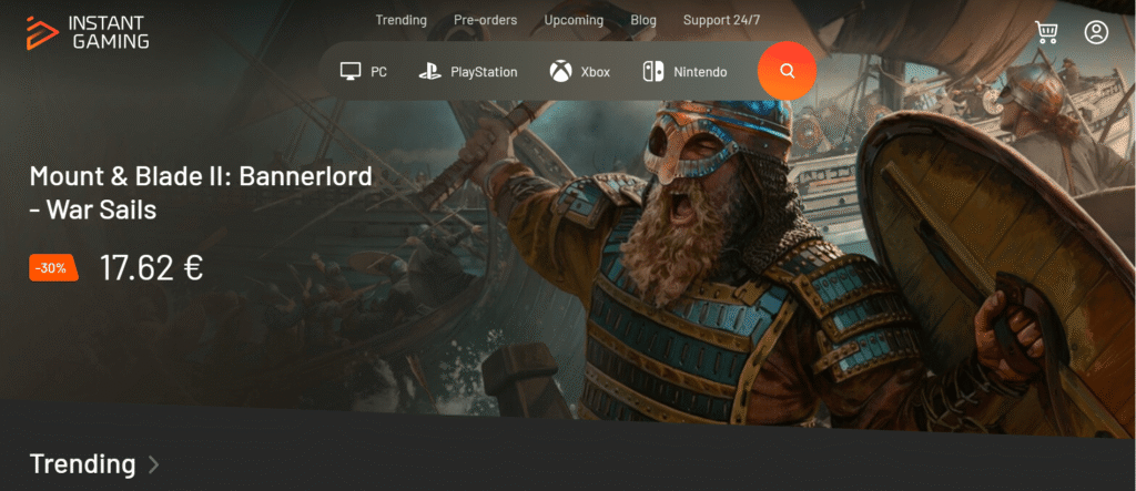 Instant Gaming (The Direct Discount Retailer Site like G2A)