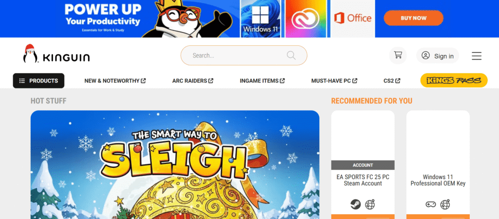 Kinguin (The Direct G2A Competitor)