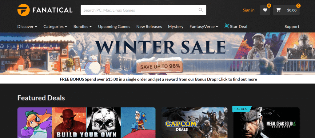 Fanatical (The Flash Sale Specialist)