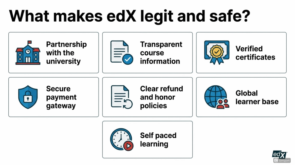 What makes edX legit and safe?