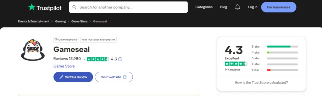 Good Trustpilot reviews