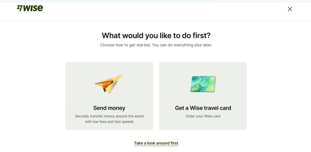 wise account is created