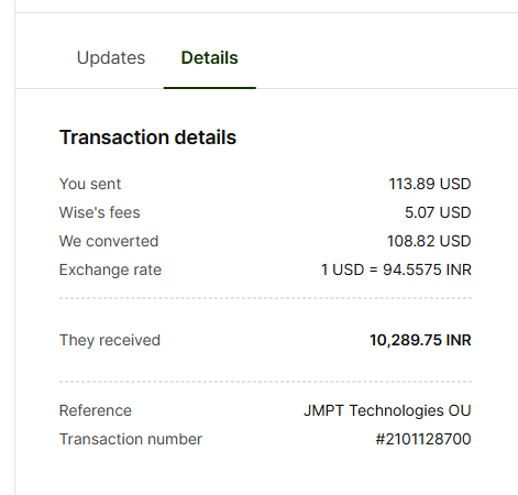 transparent fees wise