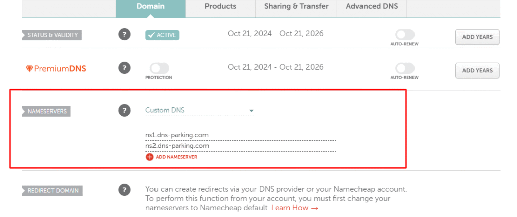 DNS mangement