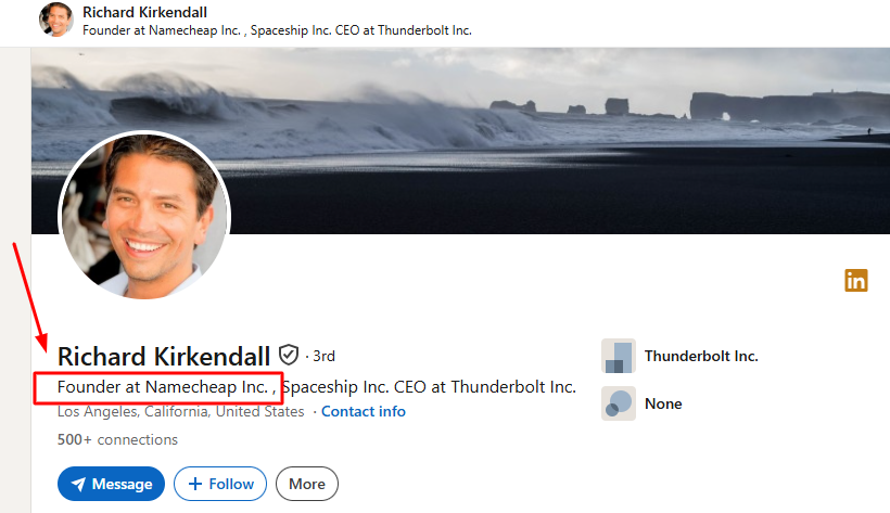 Founder of Namecheap