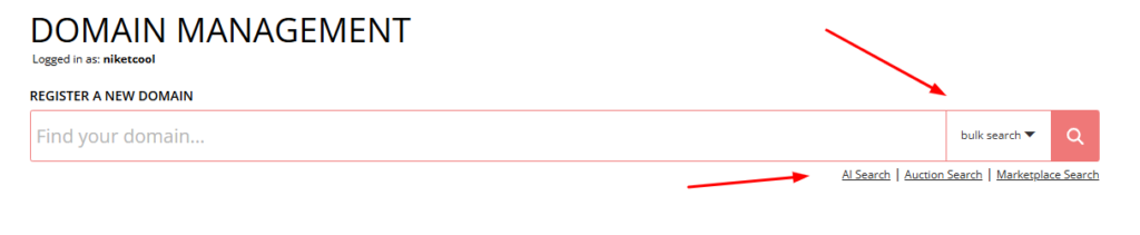 Choose your domain name